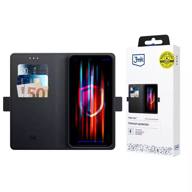 3mk Wallet Case for Samsung Galaxy A26 5G - Black