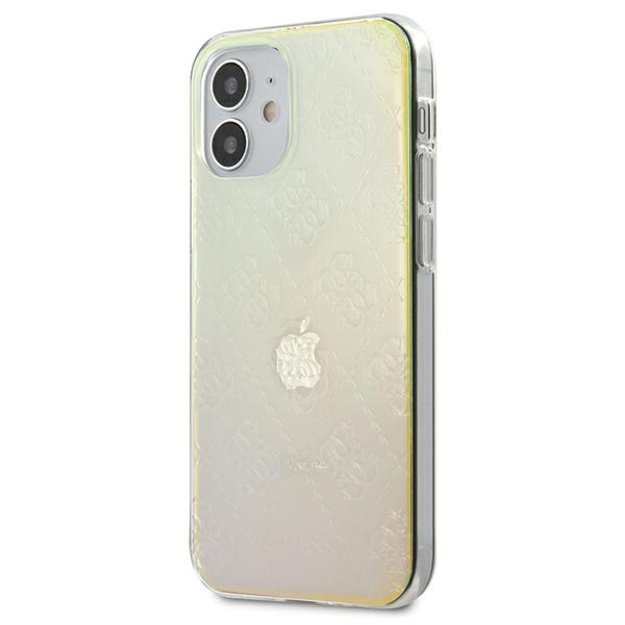Guess GUHCP12S3D4GIRBL iPhone 12 mini 5.4&quot  iridescent/opal hardcase 4G 3D Pattern Collection 1