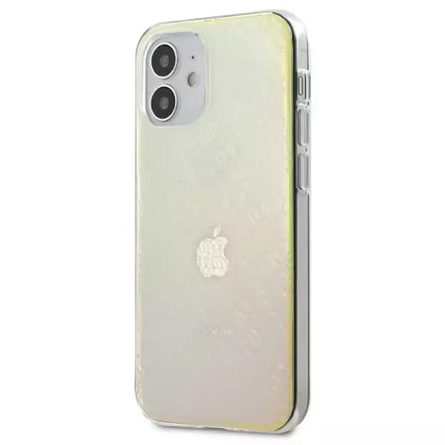 Guess GUHCP12S3D4GIRBL iPhone 12 mini 5.4&quot  iridescent/opal hardcase 4G 3D Pattern Collection 1