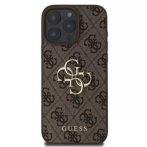 Guess 4G Big Logo iPhone 16 Pro Case - Brown 9