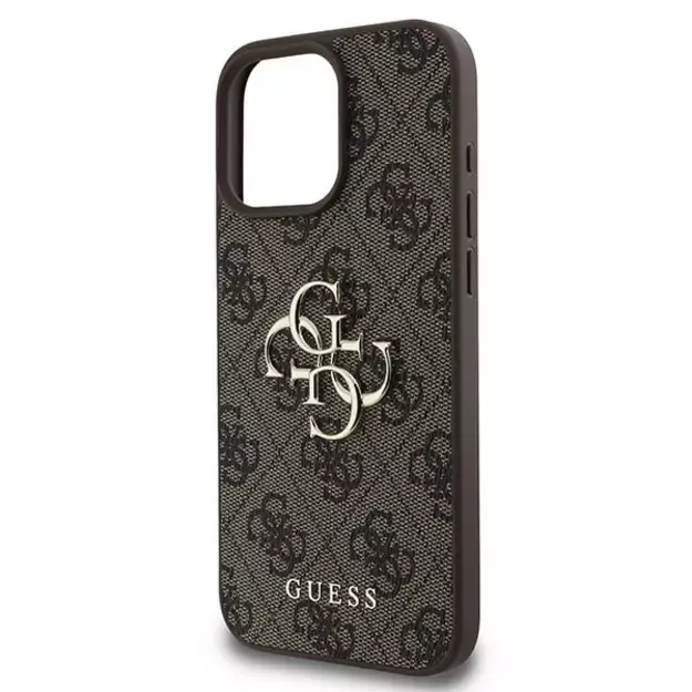 Guess 4G Big Logo iPhone 16 Pro Case - Brown 12