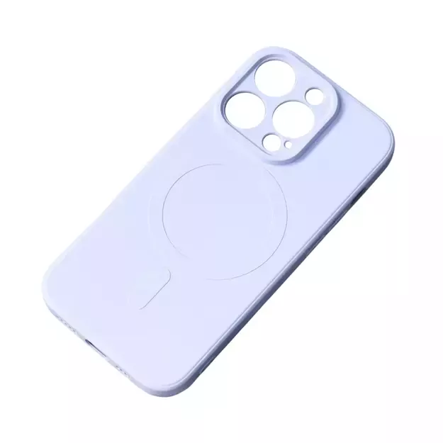 Silicone Case with MagSafe for Samsung Galaxy S25 Edge - light blue