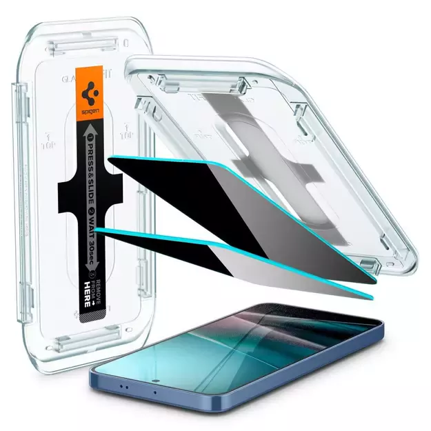Spigen Glas.TR &quot Ez Fit&quot  Privacy HD 2-pack privacy glass for Samsung Galaxy S24+ / S25+ 8