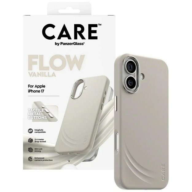 CARE by PanzerGlass FLOW MagSafe Case for iPhone 17 - Beige 3