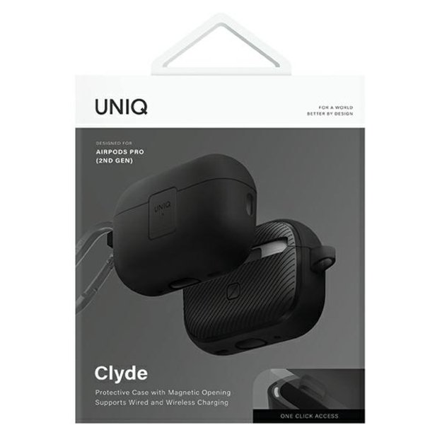Uniq Clyde Lock Case AirPods Pro 2 - Black 6