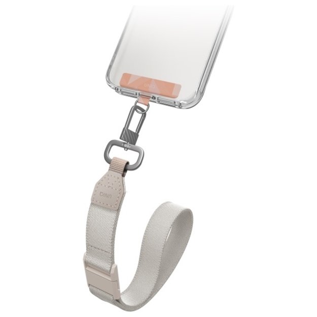 Uniq Vista 2-in-1 phone lanyard - orange and beige 2