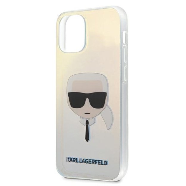 Karl Lagerfeld KLHCP12SPCKHML iPhone 12 mini 5,4  multicolor hardcase Iridescent Karl`s Head 3