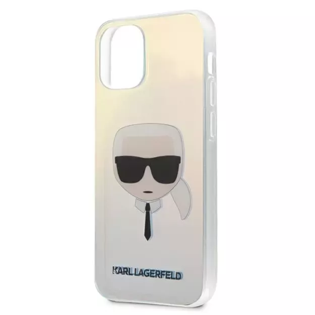 Karl Lagerfeld KLHCP12SPCKHML iPhone 12 mini 5,4  multicolor hardcase Iridescent Karl`s Head 3