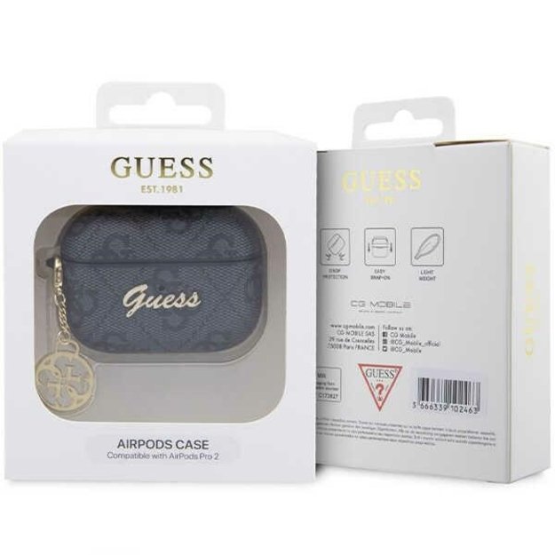 Guess GUAP2G4GSMK AirPods Pro 2 cover black/black 4G Charm Collection 3