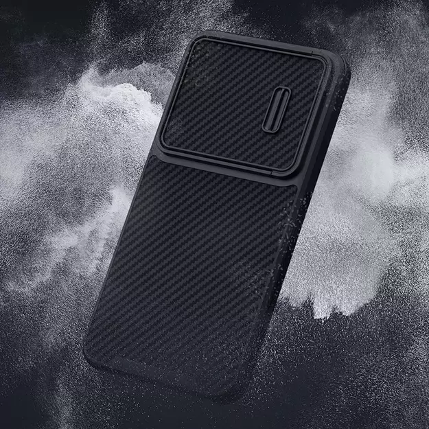 Nillkin Synthetic Fiber S Case for Samsung Galaxy S23, camera cover, black 23