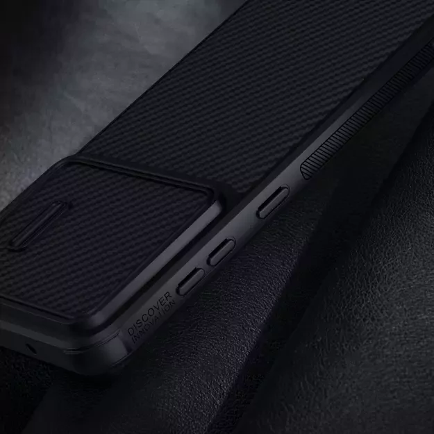 Nillkin Synthetic Fiber S Case for Samsung Galaxy S23, camera cover, black 30