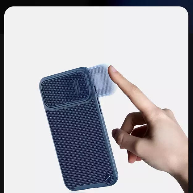 [AFTER RETURN] Nillkin Textured S Case iPhone 14 armored cover with camera cover green 11
