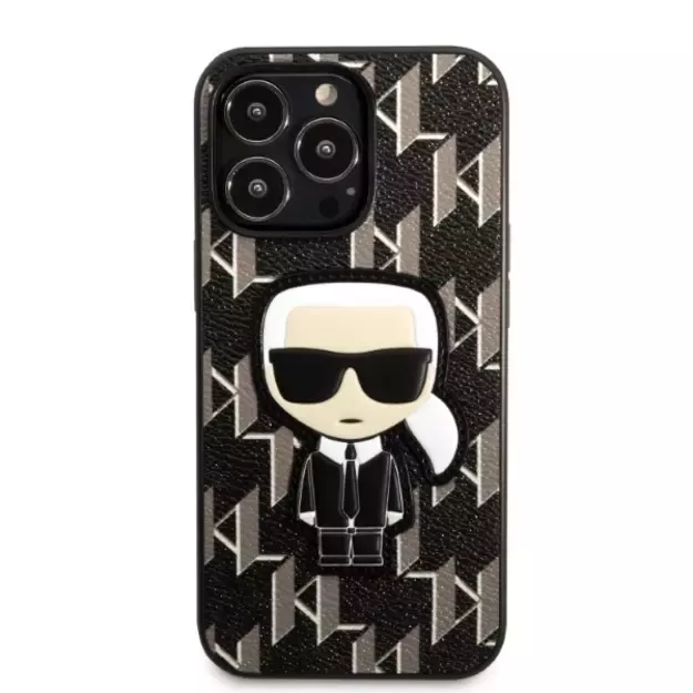 Karl Lagerfeld KLHCP13LPMNIKBK iPhone 13 Pro / 13 6.1  hardcase black/black Monogram Ikonik Patch 9