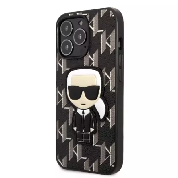 Karl Lagerfeld KLHCP13LPMNIKBK iPhone 13 Pro / 13 6.1  hardcase black/black Monogram Ikonik Patch 8