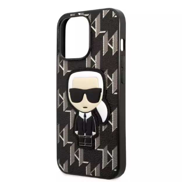 Karl Lagerfeld KLHCP13LPMNIKBK iPhone 13 Pro / 13 6.1  hardcase black/black Monogram Ikonik Patch 12