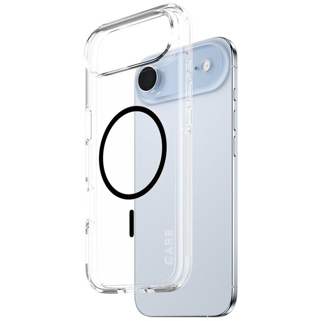 CARE by PanzerGlass Flagship Urban Explorer Case w. Black MagSafe for iPhone Air - Transparent 1