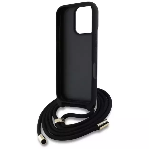 Guess 4G Big Logo Cord Stap Crossbody Case for iPhone 16 Pro Max Brown 11