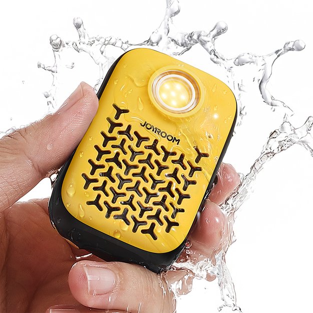 Joyroom Maya JR-MS03 portable Bluetooth speaker with built-in flashlight, resistant - yellow 5