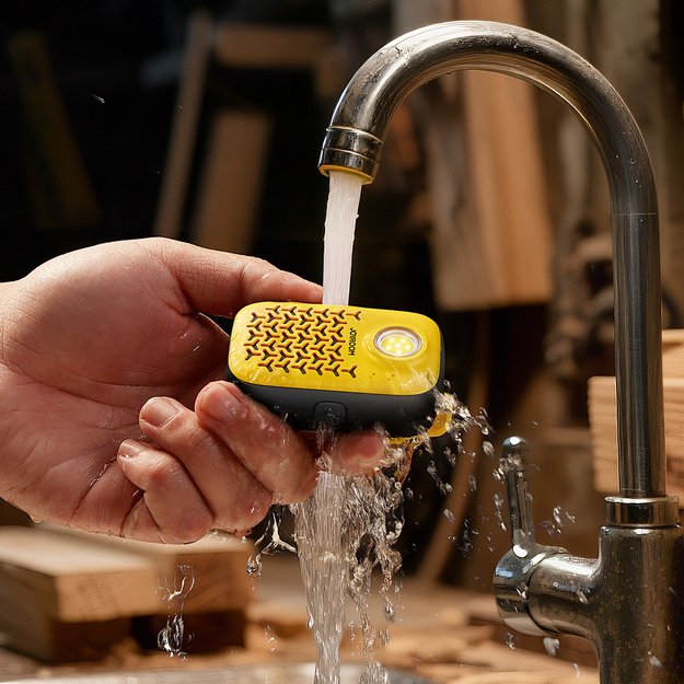 Joyroom Maya JR-MS03 portable Bluetooth speaker with built-in flashlight, resistant - yellow 10