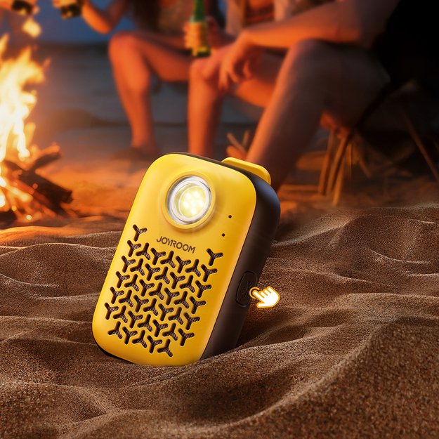 Joyroom Maya JR-MS03 portable Bluetooth speaker with built-in flashlight, resistant - yellow 12