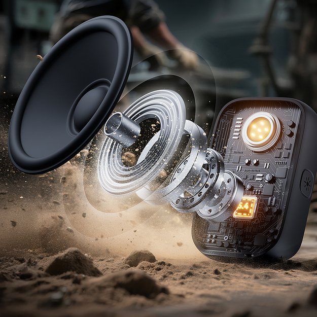 Joyroom Maya JR-MS03 portable Bluetooth speaker with built-in flashlight, resistant - yellow 8