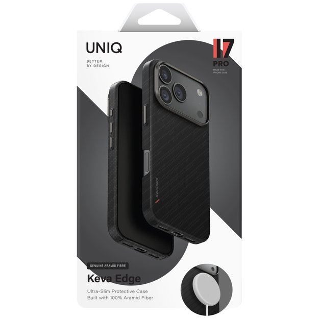 Uniq Keva EDGE Magclick Charging Case for iPhone 17 Pro - Black 5