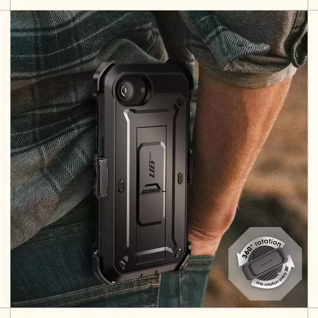 Supcase Unicorn Beetle Pro iPhone 16e Case - Black 10