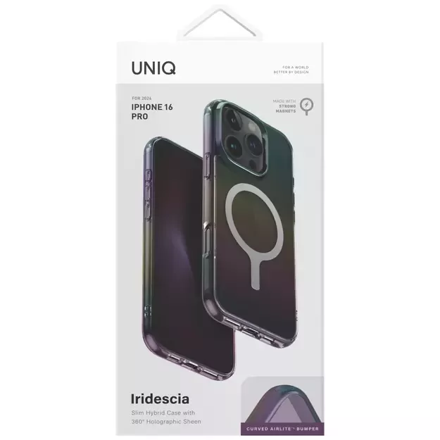 Uniq Iridescia Magclick Charging Case for iPhone 16 Pro - Black 7