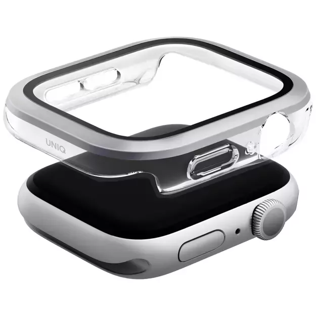 Uniq Voute Tempered Glass Case for Apple Watch 10 42 mm - Silver 5