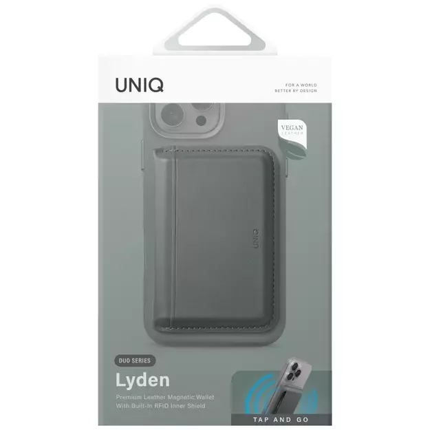 Uniq Lyden DS RFID Magnetic Wallet with Phone Stand - Green 3