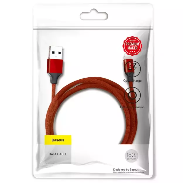 Baseus Yiven USB / Lightning Cable with Material Braid 1,8M red (CALYW-A09) 11