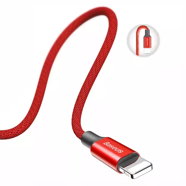 Baseus Yiven USB / Lightning Cable with Material Braid 1,8M red (CALYW-A09) 4