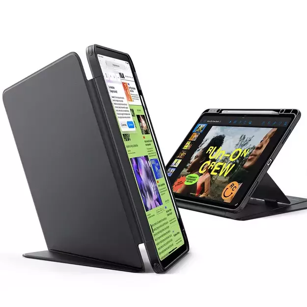 ESR Flip Hybrid Case for iPad Air 13&quot  1 / 2 (gen.) 2024-2025 - Black