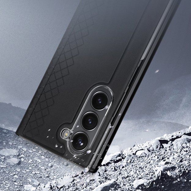 Dux Ducis Brill leather case for Samsung Galaxy Z Fold 6 with flap and card slot - black 9