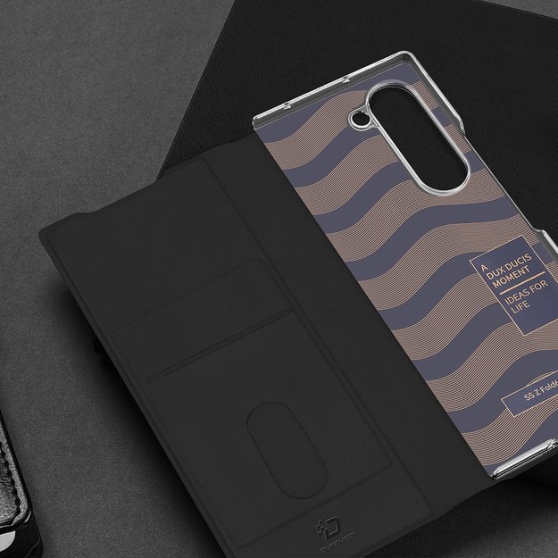 Dux Ducis Brill leather case for Samsung Galaxy Z Fold 6 with flap and card slot - black 10