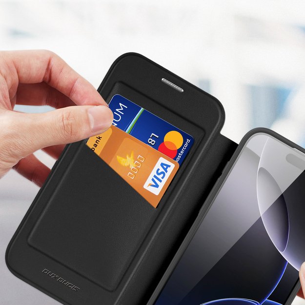 Dux Ducis Skin X Pro Case for iPhone 17 Pro Max with Wallet, MagSafe Compatible - Black 8