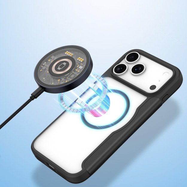 Dux Ducis Skin X Pro Case for iPhone 17 Pro Max with Wallet, MagSafe Compatible - Black 4