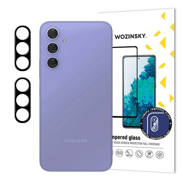 Black Wozinsky Full Camera Glass for Samsung Galaxy A17 / A17 5G, Set of 2
