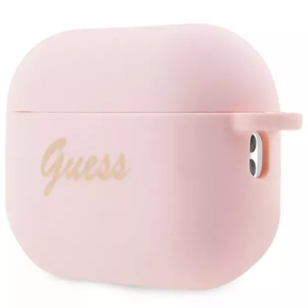Guess GUAP2LSCHSP AirPods Pro 2 cover pink/pink Silicone Charm Heart Collection 2