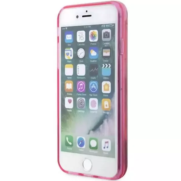 Karl Lagerfeld KLHCI8LNKHCP iPhone 7/8/ SE 2020/2022 pink/pink hardcase Glitter Karl Head 4