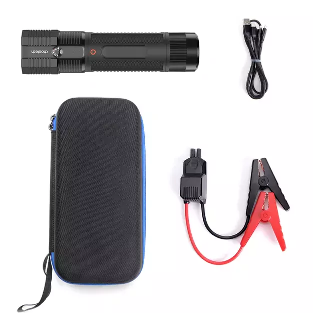 Choetech Jump Starter with Powerbank 8000mAh - LED Flashlight (TC0016) - Black 4