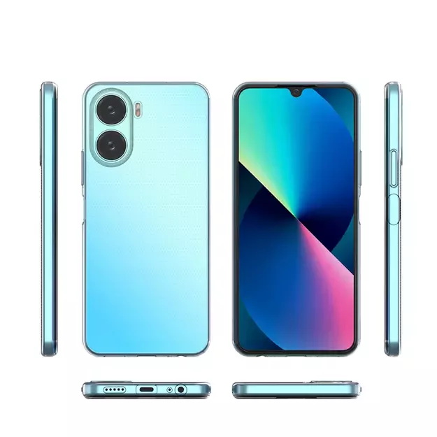 Ultra Clear 0.5mm case for Vivo Y16 / Vivo Y02s thin cover transparent 2