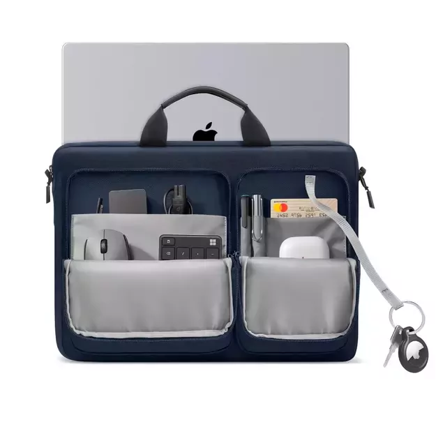 Tech-Protect Defender Bag for 17&quot  Laptop - Navy Blue 17