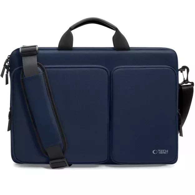 Tech-Protect Defender Bag for 17&quot  Laptop - Navy Blue