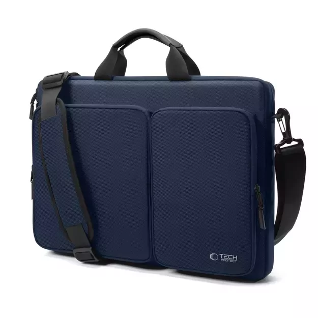Tech-Protect Defender Bag for 17&quot  Laptop - Navy Blue 15