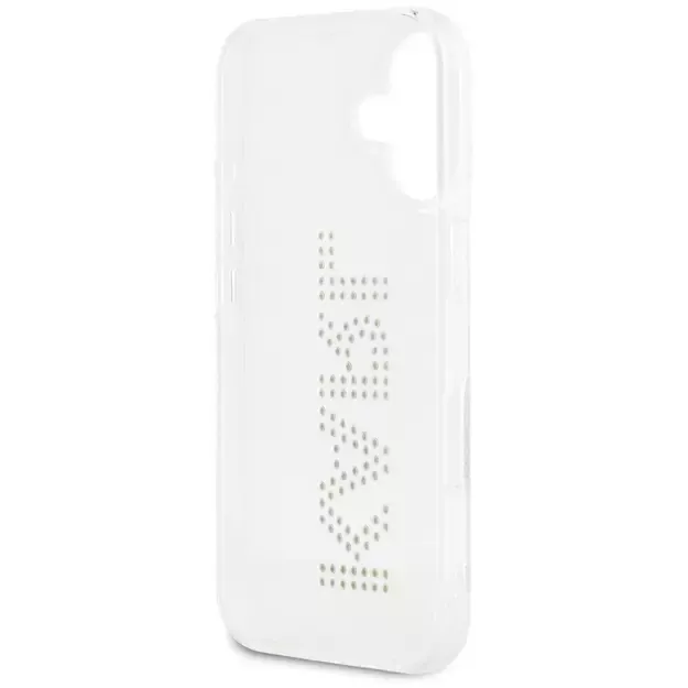 Karl Lagerfeld IML Rhinestones Logo iPhone 16 Case - Transparent 6