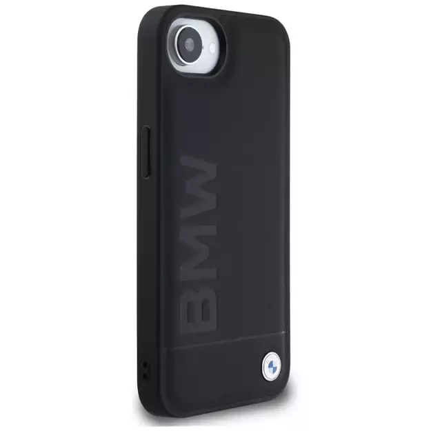 BMW Leather Hot Stamp iPhone 16e Case - Black 3