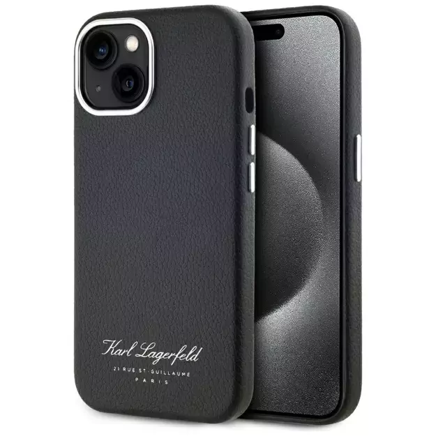 Karl Lagerfeld hotel RSG iPhone 15 case - black