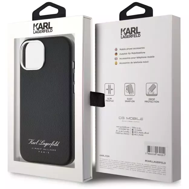 Karl Lagerfeld hotel RSG iPhone 15 case - black 7