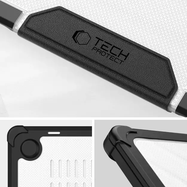 Tech-Protect SmartShell Pro case for MacBook Air 13&quot  2023-2025 M2 / M3 / M4 - transparent and black 5